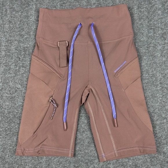 Lululemon Shorts Womens 2 Brown Dark Oxide Cargo Super High Rise Hiking Short 8" - Picture 1 of 8